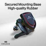 حامل مغناطيسي للسيارة من هوكو Ca24 - حوامل سيارات / سيليكون / أسود