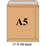 Envelope A5 7X10 Brown Or White Sinarline Pack Of 50-Envelopes-Other-Brown-Star Light Kuwait