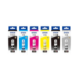 Epson 115 EcoTank Ink Bottle Set – 70ml Genuine Ink for Photo Printing
