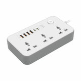 Extension Board Power Socket with 4 USB Ports, 2 Type C and 3 Universal Socket 3000W 5 Meter Long