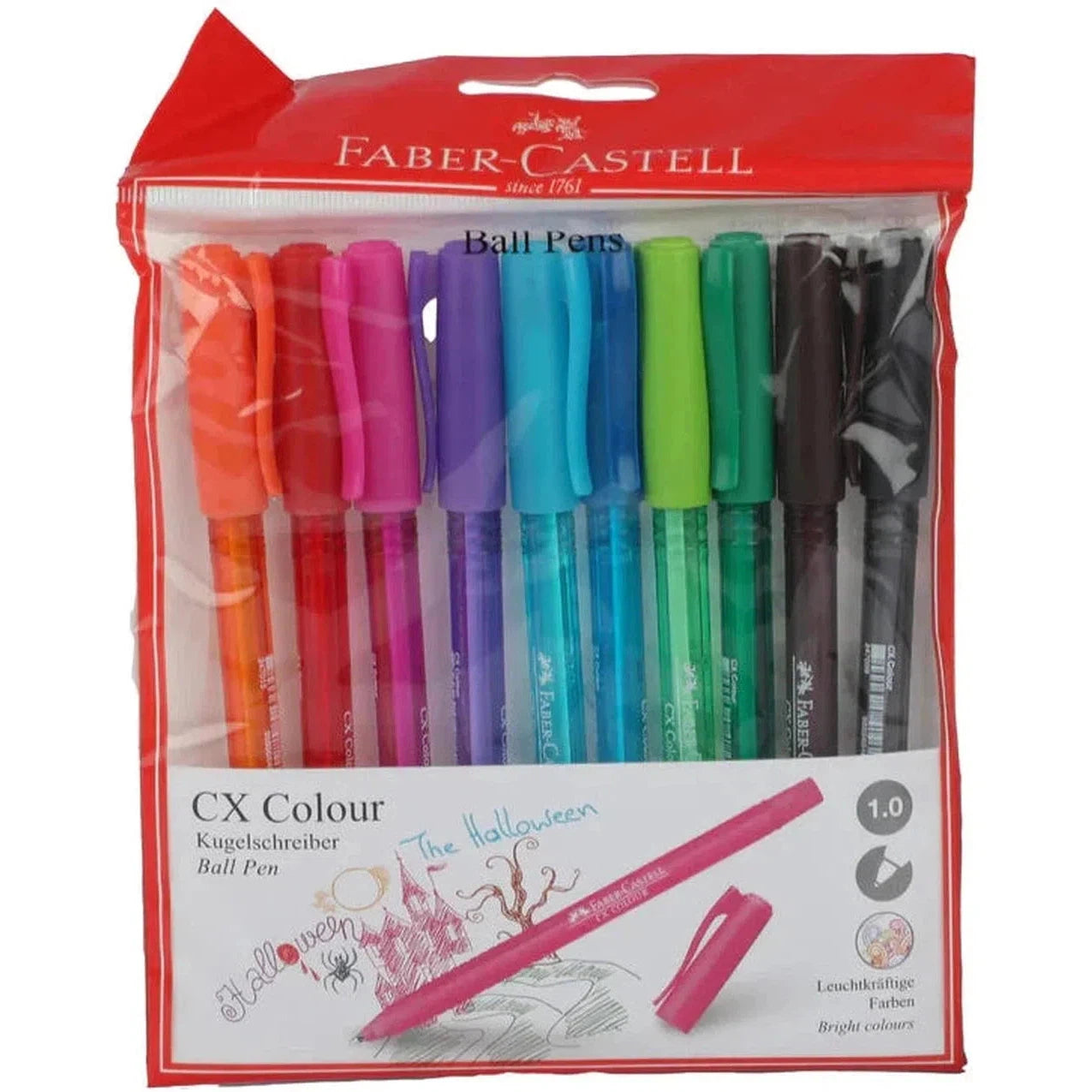 Faber Castel Cx 10 Colored Pens-Drawing And Coloring-Faber Castell-Star Light Kuwait