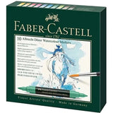 Faber Castell Albrecht Dürer Watercolor Markers Gift Box Of 10-Drawing And Coloring-Faber Castell-Star Light Kuwait