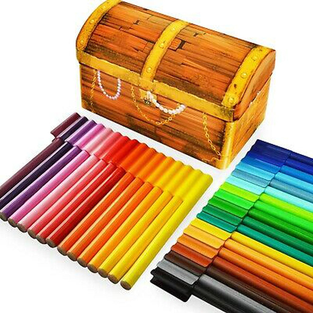 Faber Castell Connector Felt Tip Pen Treasure Box 33 Colors-Drawing And Coloring-Faber Castell-Star Light Kuwait