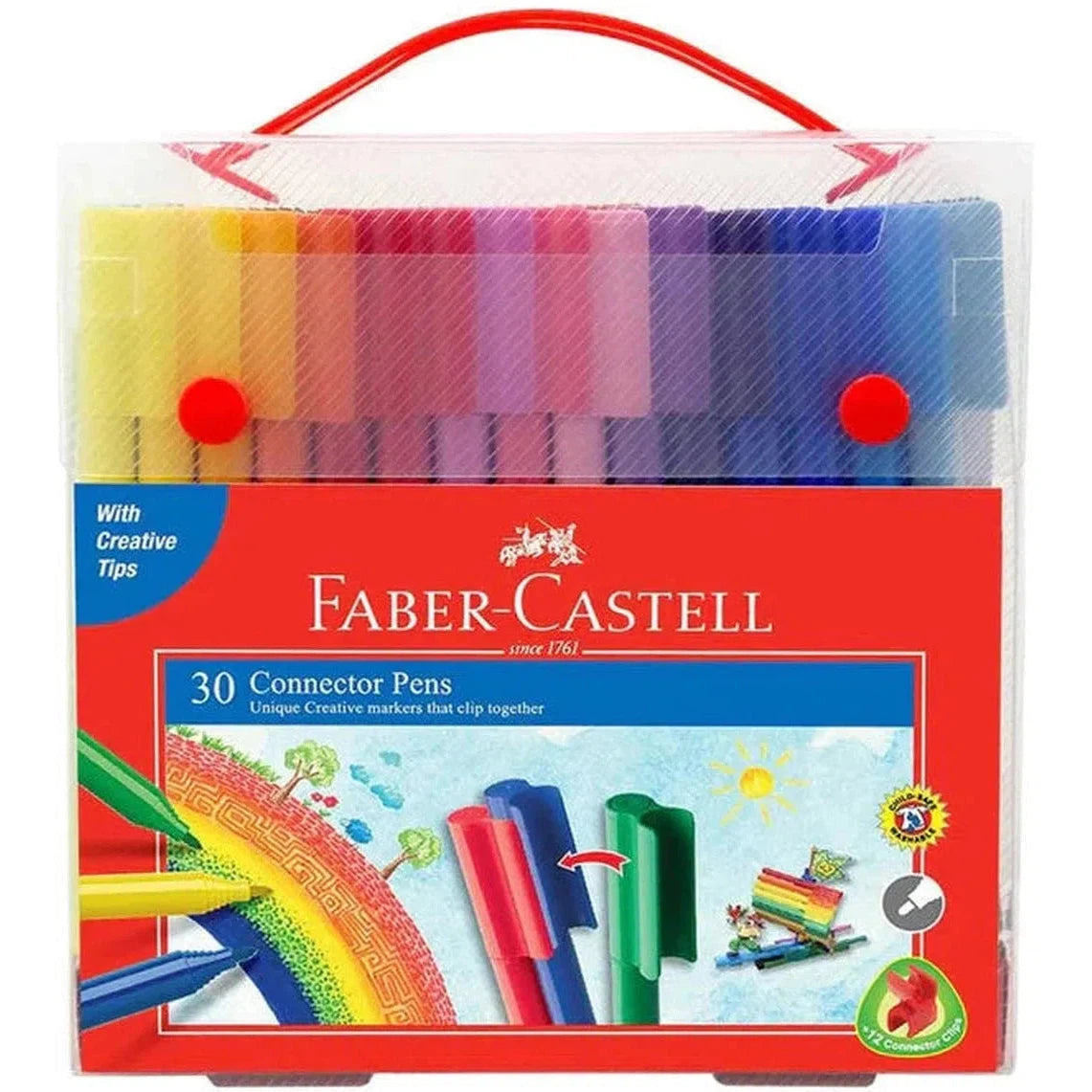 Faber Castell Connector Markers 30 Colors-Pens-Faber Castell-Star Light Kuwait