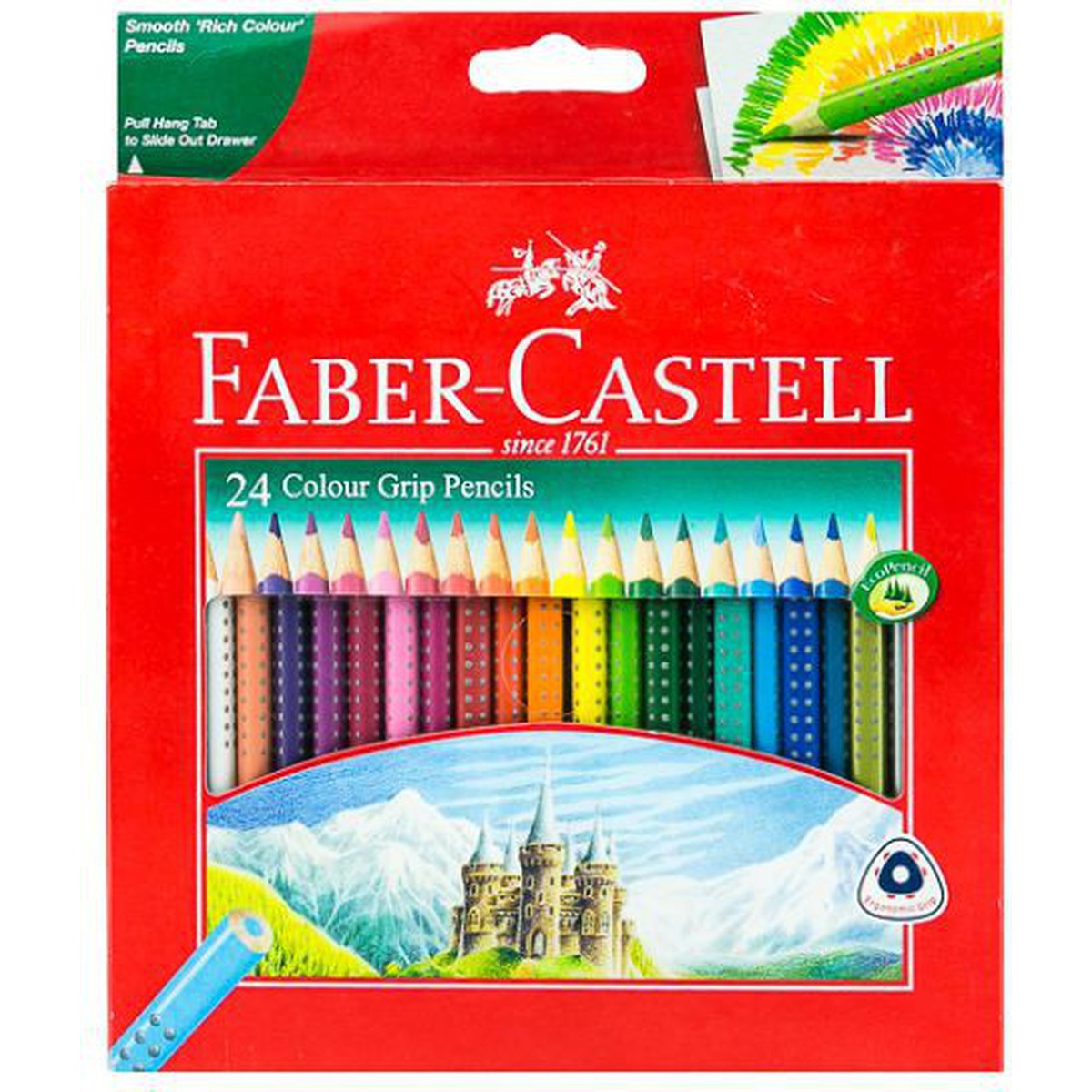 Faber Castell-Grip Color Pencil 24 Colors-Pencils-Faber Castell-Star Light Kuwait