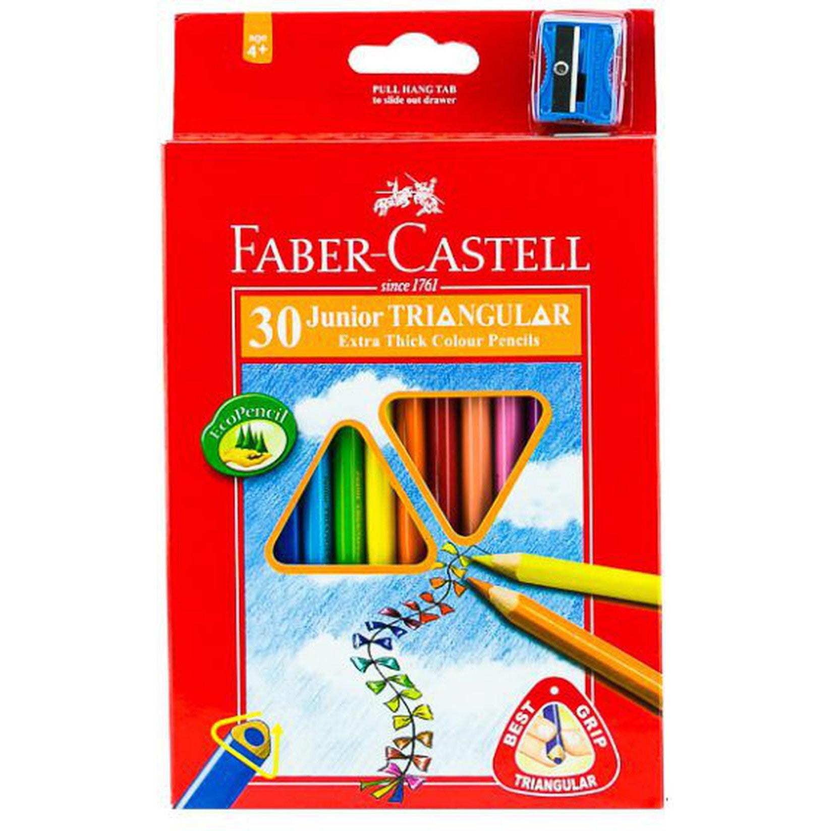 Faber Castell-Junior Triangular Color Pencil 30 (Long) | Star Light Kuwait