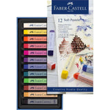 Faber Castell Soft Pastels 12 Colors-Art And Crafts-Faber Castell-Star Light Kuwait