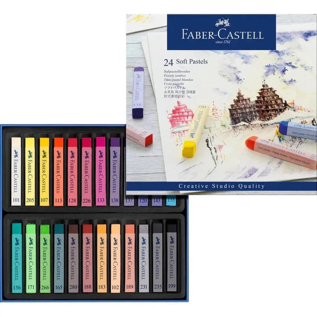 Faber Castell Soft Pastels 24 Colors-Drawing And Coloring-Faber Castell-Star Light Kuwait