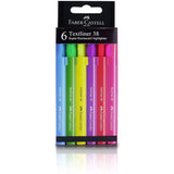 Faber Castell Textliner Super Florescent 6 Colors-Drawing And Coloring-Faber Castell-Star Light Kuwait