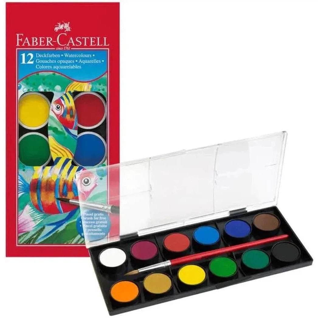 Faber Castell Water Color 12 Colors-Art And Crafts-Faber Castell-Star Light Kuwait