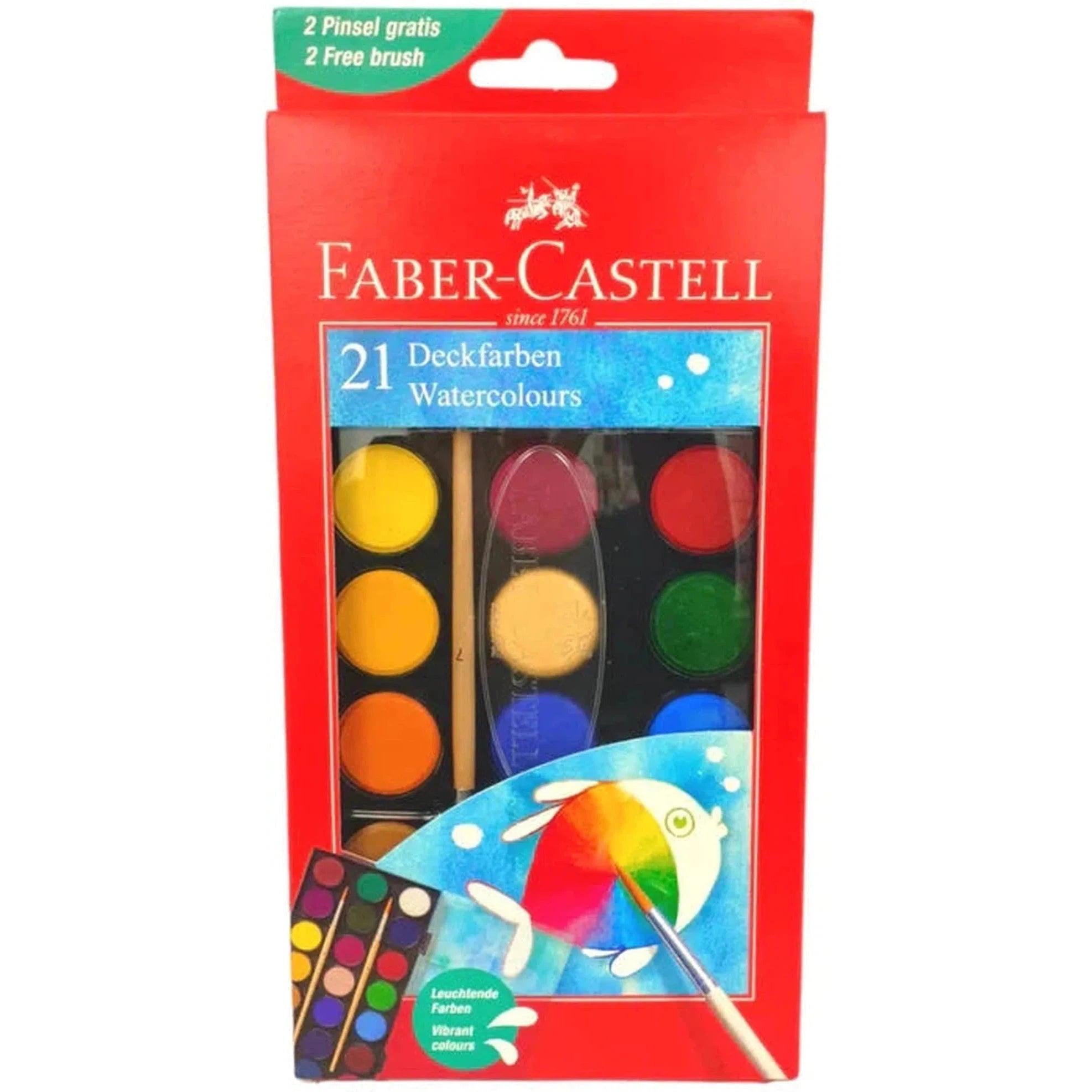 Faber Castell Water Color 21 Colors-Drawing And Coloring-Faber Castell-Star Light Kuwait