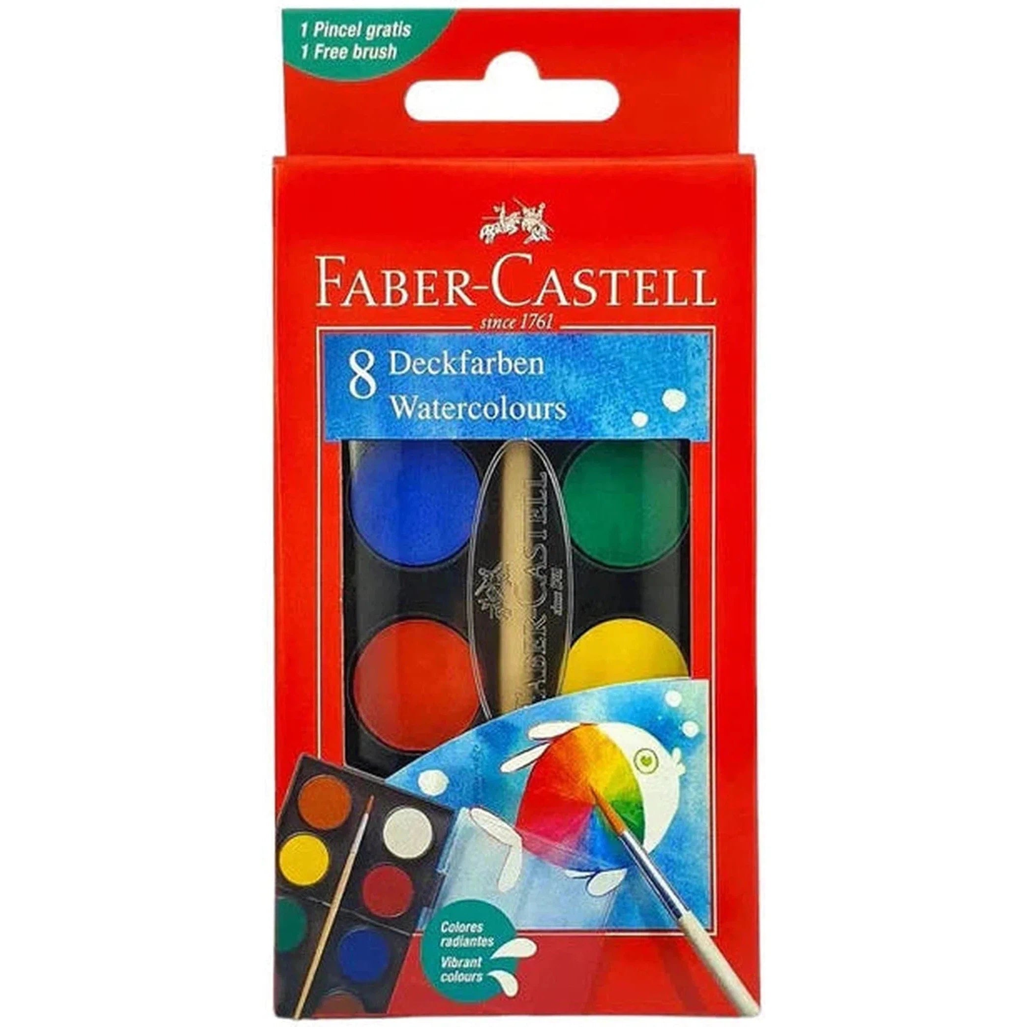 Faber Castell Water Color 8 Colors-Drawing And Coloring-Faber Castell-Star Light Kuwait