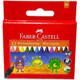 Faber Castell Wax Crayons 12 Colors-Drawing And Coloring-Faber Castell-Star Light Kuwait