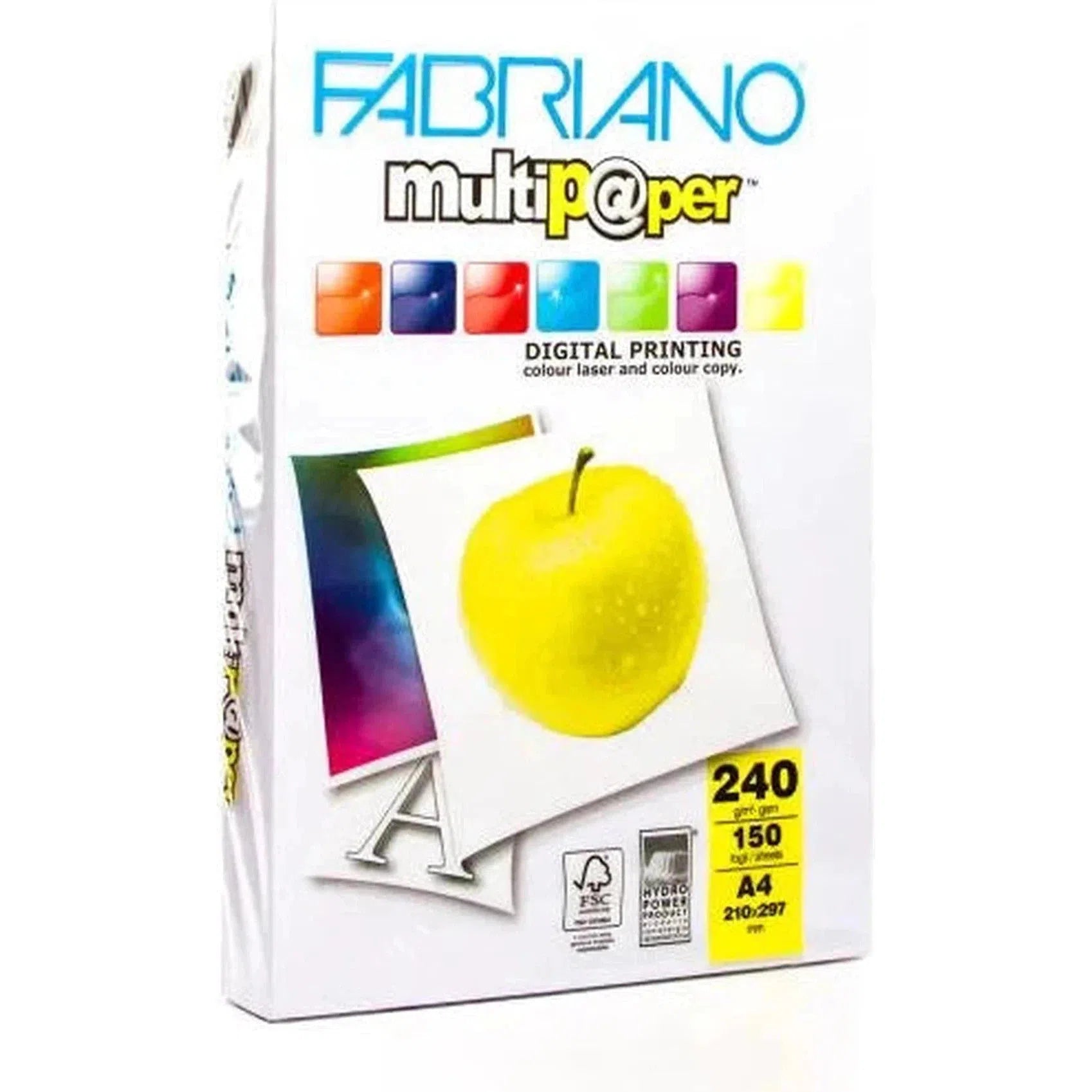 Fabriano Multi Purpose Uncoated A4 Size Paper 240 gsm/150 pages - Star Light Kuwait