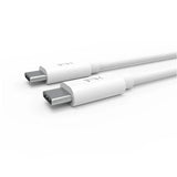 كابل Feeltek USB-C إلى USB-C بطول 120 سم - أبيض