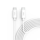 كابل Feeltek USB-C إلى USB-C بطول 120 سم - أبيض