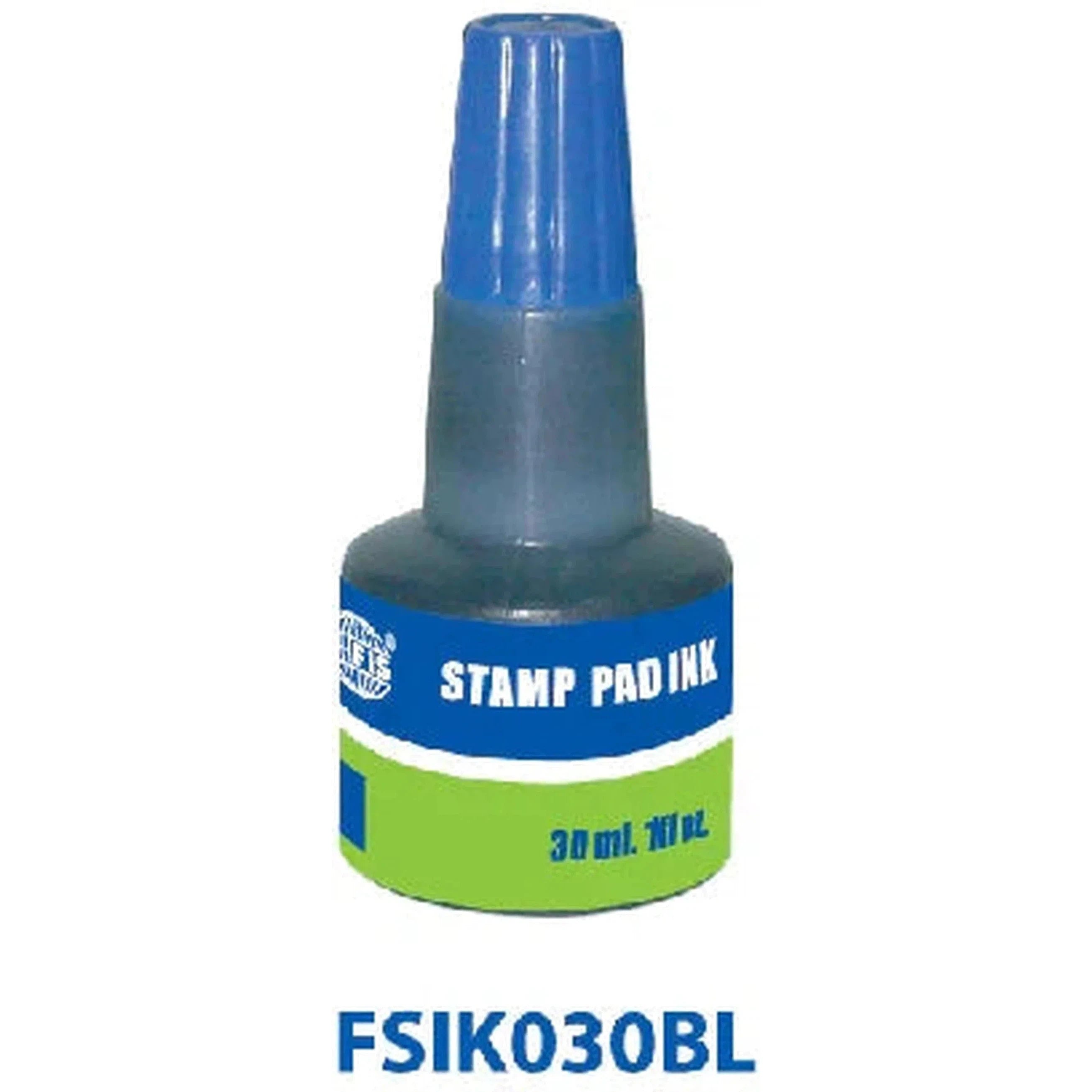 Fis (Fsik030Bl) Blue Stamp Pad Ink Without Oil - 30Ml-Stamp Ink Pad-FIS-Star Light Kuwait