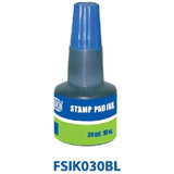 Fis (Fsik030Bl) Blue Stamp Pad Ink Without Oil - 30Ml-Stamp Ink Pad-FIS-Star Light Kuwait