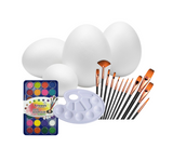 Foam Eggs Solids White Bundle