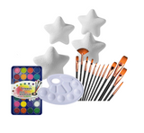 Foam Star Shaped Solids White Bundle