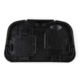 Foldable Car Back Seat Food Trey With Cup Holder Black