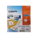 Formtec Labels, 52.5 x 21.2mm, 56 Labels Per Sheet, FT-GS-1056, White