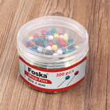 Foska Colored Map Pins (100Pcs/Packet)-Pins And Clips-Foska-Star Light Kuwait