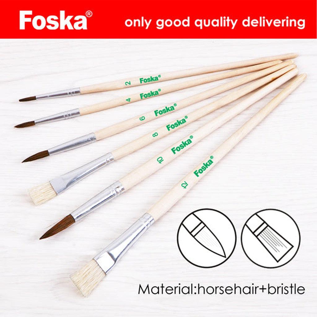 Foska Paint Brush Ab 6-Art Sets And Material-Foska-Star Light Kuwait
