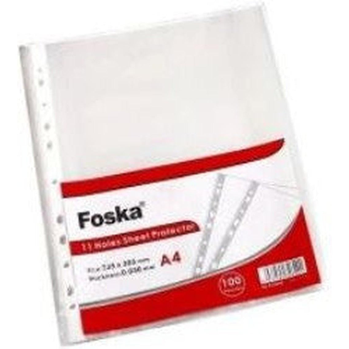 Foska Sheet Protectors 80Mic 50Pc/Pkt-Filiing Accessories-Foska-Star Light Kuwait