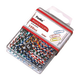 Foska Vinyl Coated Paper Clip 33mm As-14 Striped Color