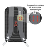 FullStop Stripe Backpack Grey