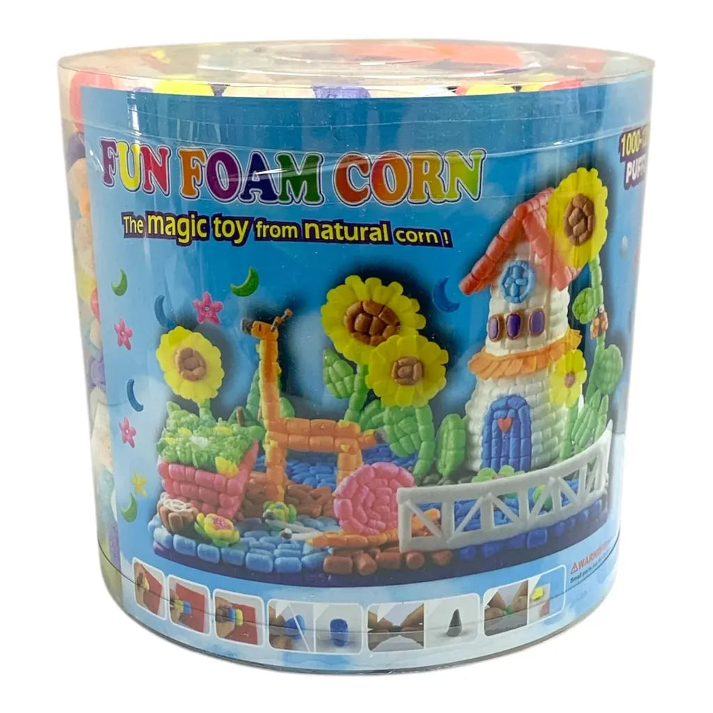 Fun Foam Corn 1000-1200 Puffs Colored – Star Light Kuwait