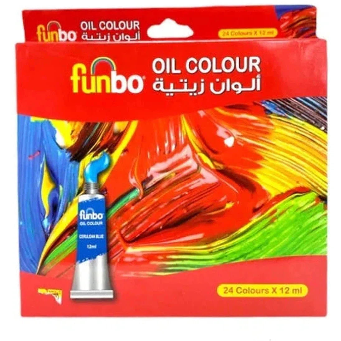 Funbo Alex Funbo Oil Color Set 24 × 12 Ml-Drawing And Coloring-FUNBO-Star Light Kuwait