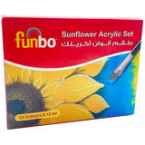 Funbo Sunflower Acrylic Set 10-Pcs-Drawing And Coloring-FUNBO-Star Light Kuwait