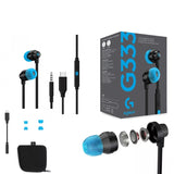 سماعات ألعاب سلكية Logitech G333، 3.5 ملم - أسود