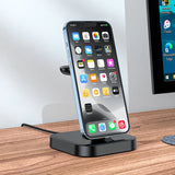 HOCO CW43 3-in -1 Desktop Dock Station 5V 2.1A Charger For iPhone 14 13 Pro Max Wireless Charger Stand For iWatch 8 7 SE 2 Ultra