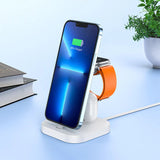 HOCO CW43 3-in -1 Desktop Dock Station 5V 2.1A Charger For iPhone 14 13 Pro Max Wireless Charger Stand For iWatch 8 7 SE 2 Ultra