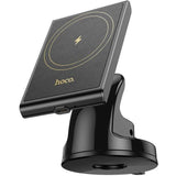 HOCO HW20 Precious magnetic wireless fast charging car holder (center console) - Black - Star Light Kuwait