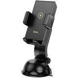 HOCO HW22 Precious wireless fast charging car holder(center console) - Black - Star Light Kuwait