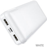 HOCO J72A Easy travel power bank(20000mAh) - White - Star Light Kuwait