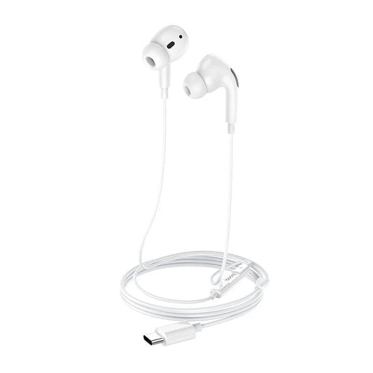 سماعات أذن سلكية HOCO M1 Pro - منفذ USB-C / 12 مم / أبيض