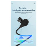 ميكروفون HOCO L14 لاسلكي - USB-C / طوله مترين / أسود
