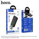 HOCO Q28 Victory 22.5W+PD20W power bank with watch charging cable (10000mAh)
