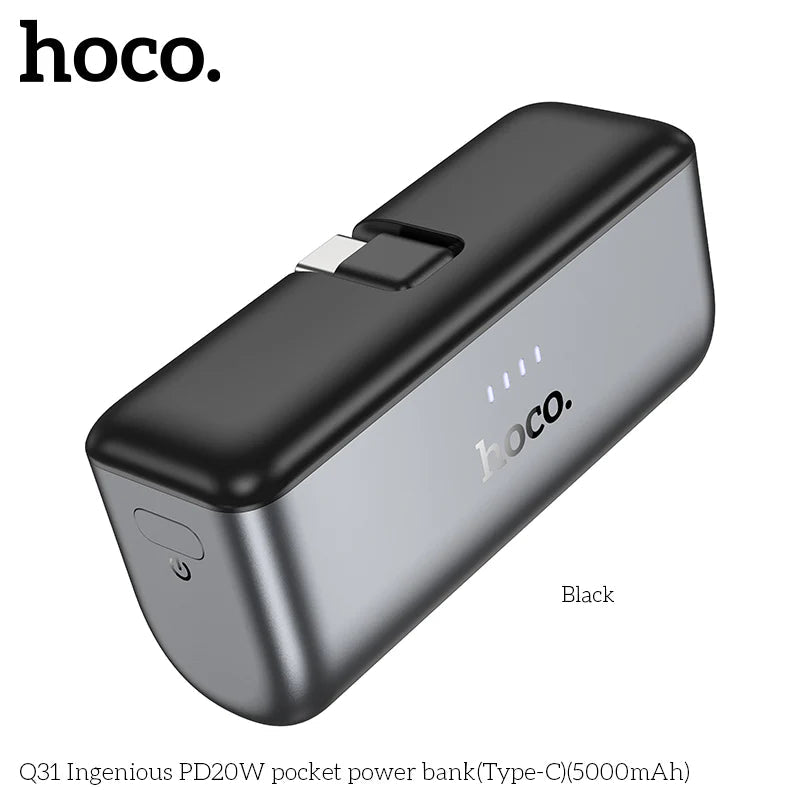 HOCO Q31 Ingenious PD20W 5000mAh Pocket Power Bank (Type-C) - Fast Cha ...