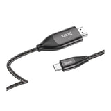 كابل HOCO UA16 من USB-C إلى HDMI - USB-C / HDMI / 2 متر / أسود