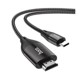 كابل HOCO UA16 من USB-C إلى HDMI - USB-C / HDMI / 2 متر / أسود