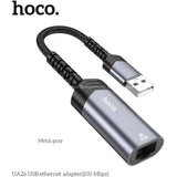 HOCO UA26 USB ethernet adapter(100 Mbps) - Star Light Kuwait