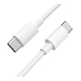 كابل هوكو X51 عالي الطاقة للشحن ونقل البيانات - USB-C إلى USB-C / 100 واط / 2 متر / أبيض