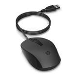 ماوس HP 150 سلكي - دقة تصل إلى 1600 نقطة في البوصة / أسود