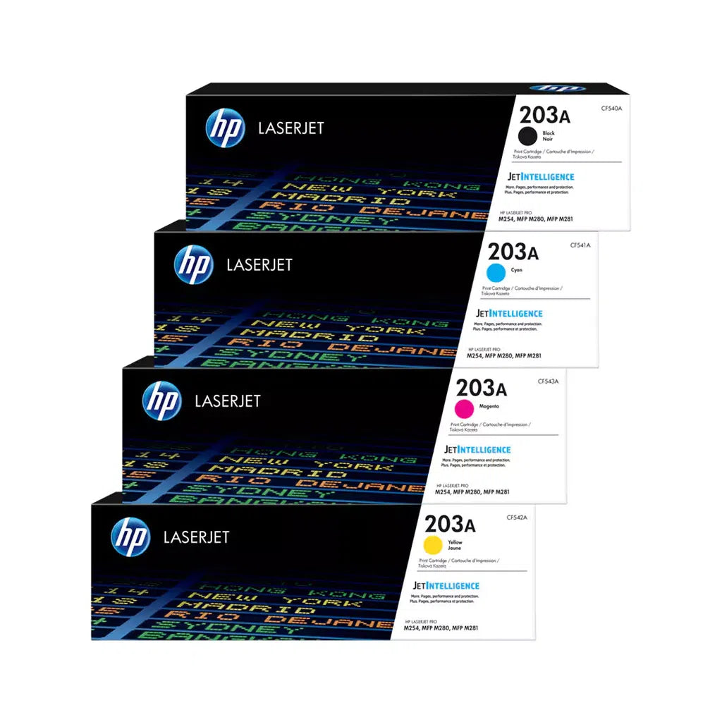 HP 203A LaserJet Toner Cartridge Full Set – Star Light Kuwait
